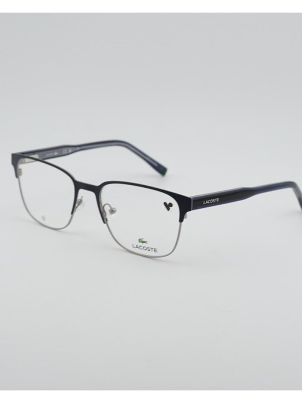 Lacoste L2304 424 Eyeglasses Matte Blue 53mm Rectangle Frame